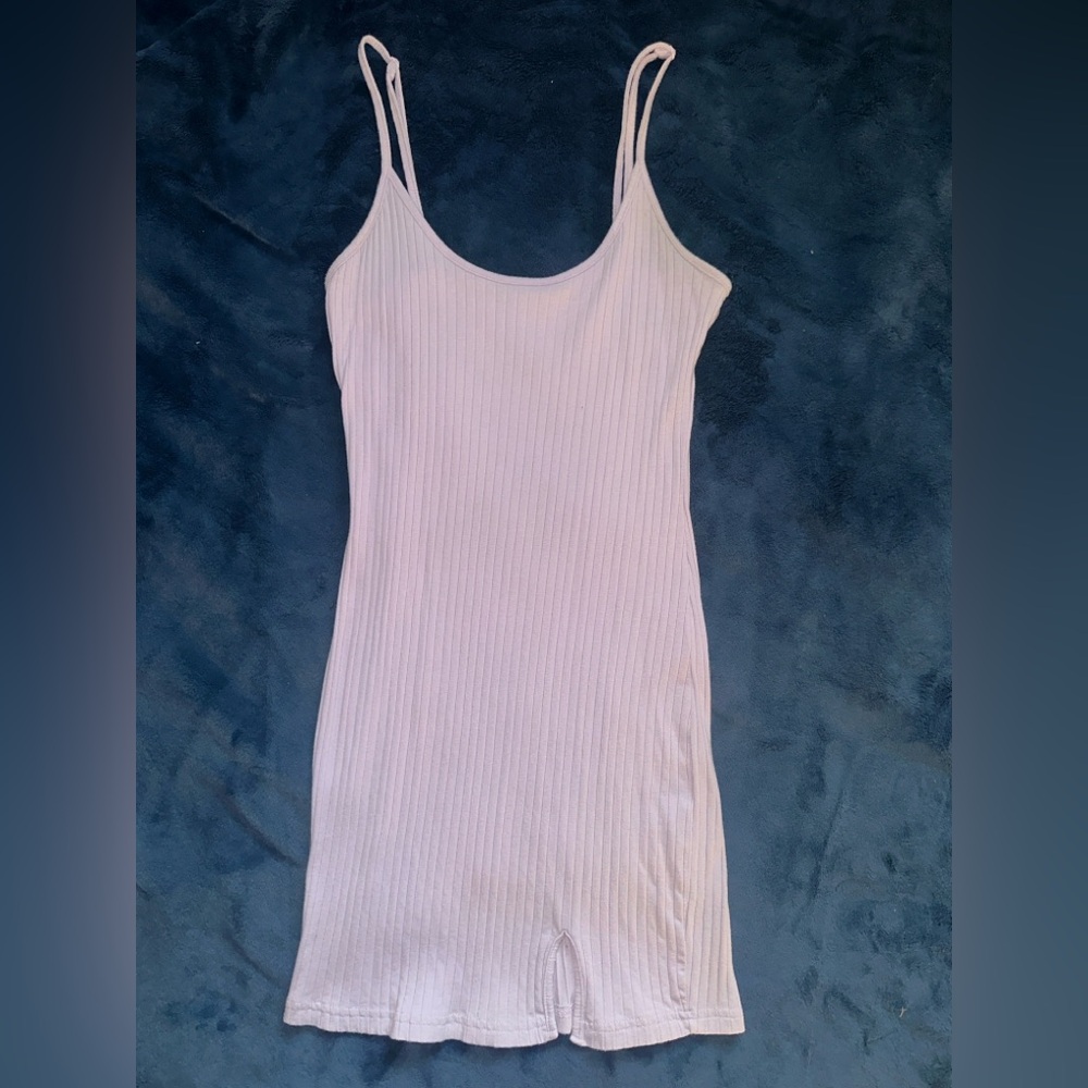 SHEIN Ribbed Mini Dress Light Purple Size Small